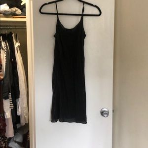 CP Shades black cotton silk short Faye slip